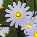 New Solar Flower Lawn Light Daisy LED Solar Ground Plug Simulation Outdoor Flower Bed Garden Villa Courtyard Decoration Light