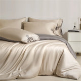 100% Bamboo Duvet Cover Set, Embroidered Rose Bedding Set, Silky Smooth Bed Sheet Set Pillowcase, for Double King Queen Size