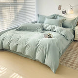 Popxstar  Luxury Bedding Duvet Cover Set 400 TC Egyptian Cotton 1pc Quilt Cover and 2pc Pillowcase Soft Durable Comforter Cover All Season