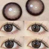 Popxstar Myopia Colored Lenses with Diopter High Quality Soft Blue Lens Grey Lens Eyes Make up Beauty Pupil Contact Lenses 1 Pair