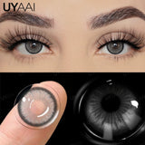 Popxstar  1 Pair Brown Natural Colored Eye Lenses Gray Fashion Lenses Blue Eye Lens Green High Quality Cosmetics Color Contacts