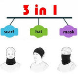 Popxstar Fleece Warm Winter Windproof Neck Tube Scarf for Men Women Bandana Mask Half Face Cover Cycling Ski Sport Camping Hiking Scarf