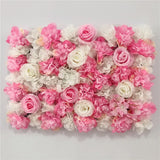 Popxstar Pink Silk Rose Flower Wall Artificial Flower for Wedding Decoration Flower Wall BabyShow Wedding Christmas Home Backdrop Decor