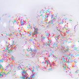 Popxstar 10/20/30pcs 12inch Confetti Ice Cream Confetti Balloon Birthday Party  Baby Shower Wedding Christmas Decoration Scene Layout