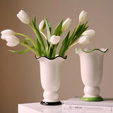 French style ceramic vase hydroponics dried flowers flower arrangement desktop ornament home living room dining table decoration