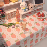 Popxstar Ins Korean Plaid Tablecloth Jacquard Fabric Desk Table Cloth Mat Background Cloth Home Decoration Nordic Modern Table Livingroom