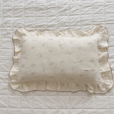 Popxstar INS Ruffle Edge Gauze 100% Cotton Princess Pillow Case 30X50 48X74cm Breathable Pillowcase Decorative for Home Bedding Bedroom