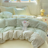Popxstar  New cloud cotton lace summer quilt four-piece summer cool quilt single thin dormitory air conditioner quilt