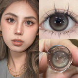 Popxstar Myopia Colored Lenses with Diopter High Quality Soft Blue Lens Grey Lens Eyes Make up Beauty Pupil Contact Lenses 1 Pair
