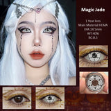 Two pieces Japanese Anime Character Lenses Cosplay Color Contact Lenses Student Anime Accessories with Eye Contact Big Eyes Lens