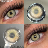 Popxstar  2pcs Blue Color Contact Lenses for Eyes High Quality Brown Natural Lens Green Pupils Korean Soft Lens Cosmetic Yearly