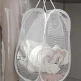 Popxstar  Collapsible Pop-up Mesh Laundry Basket Portable Clothes Hamper for Easy Washing and Storage of Dirty Clothes Socks Toys Sundries