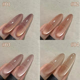 Autumn Winter Blue Black Red Glass Bead Crystal Cat Eye Gel Nail Polish New Whitening High Density Sparkling Nail