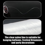 Popxstar 40m Clear Nylon Invisible Wire Hanging Balloons Wire for Wedding Baby Shower Birthday Party DIY Decoration