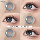 Popxstar  1Pair Natural Brown Gray Contact Lenses for Eyes Fashion Korean Eye Makeup Contacts Beautiful Pupil Yearly Cosmetics