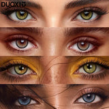 Popxstar  2 Pair Colored Beauty Pupil Makeup Lens  Brown Eye Lenses Gray Contact Green Eye Lenses Blue Lenses Yearly Fast Shipping