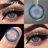 1 Pair Lucifer Series Color Contact Lenses for Eyes Natural Blue/Brown/Gray/Green Lens 14.5mm Big Eyes Contacts Yearly