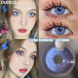 Popxstar  1Pair Green Color Contact Lens Pupils Nature High Quality Myopic Green Lens Blue  Eyes - 0.00 to- 8.00 Diopter Lenses
