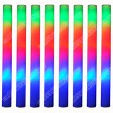 Popxstar 30Pcs Foam Glow Sticks with 3 Modes Colorful Led Flashing Glow Stick Glow in The Dark Party Supplies for Wedding Raves Concert