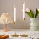 Popxstar 1pcs Candlestick Crafts Simple Nordic Desk Candle Ornament Candle Holder for Dining Room Thanksgiving Wedding Festivals Gift