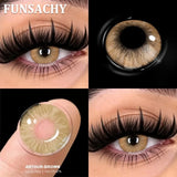 1 Pair Fashion Color Contact Lenses for Eyes Blue Natural Lenses Green Beauty Pupils Softlens Yearly Cosmetic Women Men