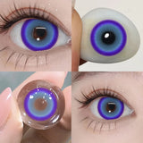 1 Pair color  Korean Fashion Lenses Pink Anime Lenses Comics Gilr Tears Lens Blue Lenses for Eyes Green Lenses for Party