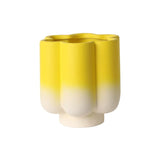 Gradient color petal-shaped flowerpot flower pot plant pot planter ceramic home office desktop artwork ornament