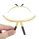 3D Eyebrow Tattoo Ruler Accurate Easy To Use Microblading Eyebrow Stencil Metal Reusable Balance Shaper Template Makeup Tools