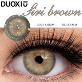 Popxstar  1 Pair Contact Lens with Colorful Degree Brown Lens Eyes Colored Graduated Pupils Circle Lenses Beauty Lenses Natural New