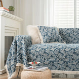 Multifunction Soft Sofa Towel Anti Cat Scratch Jacquard Thick Colored Flower Thick Sofa Cover for Living Room Sofa Blanket