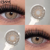 1Pair Cleopatra 2.0 Series Natural Color Contact Lenses for Eyes Brown Lenses Colorcon Lenses Yearly Beautiful Grey Eyes