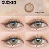 Popxstar  1Pair Yearly Contact Lenses Colorld Lenses With diopters Beauty Pupil Grey High Quality Lenses Brown Makeup Fast Shipping