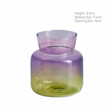 Popxstar Mini Glass Table Vase Creative Flower Vase Decorative Glass Bottles Wedding Centerpieces Home Decor Vase Decoration Home