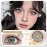 Popxstar  1 Pair Color Contact Lenses For Eyes Natural Gray Blue Beautiful Pupil Soft Natural Accessories Yearly Cosmetic Pupils