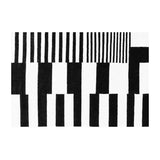 Popxstar Simple Black Stripe Living Room Decoration Carpet Ins Nordic Bedroom Bedside Plush Non-slip Mat Luxury Study Cloakroom Soft Rug