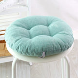 Solid color round Seat cushion thick linen-cotton chair stool cushion Four Seasons winter home kindergarten school student