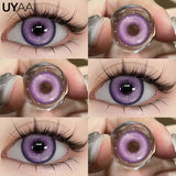 Cosplay Contact Lens Beauty Cosmetics Colored Contacts Black Lenses Halloween Makeup Cosplay White Lens Circle Block Lens