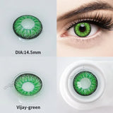 Popxstar 1 Pair/2pcs Lenses Cosplay Anime Contact Lenses for Eyes Vision Correction Comestic Myopia Prescription Contact Lenses