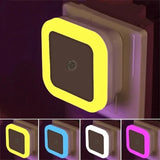Popxstar Wireless LED Night Light Sensor Lighting Mini EU/US Plug Night Lights For Children Room Bedroom Living Room Decoration Lighting