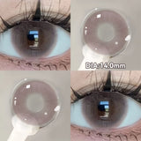 Popxstar  -2pcs Cyberpunk Blue Contact Lenses for Eyes Fashion Color Pupils Beauty Eye Color lenses Natural Gray Lens Myopia Lenses