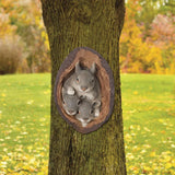 PopxstarResin Squirrel Garden Statue Tree Hole Statues Gift Outdoor Courtyard Coffee Shop Ornaments Garden Sculpture Art Decoration