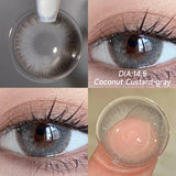 Popxstar - 2PCS Beauty Brown Color Contact Lenses for Eyes Myopia Eye Color Lenses with Diopters Natural Pupils Mystical Blue Lens