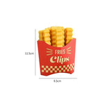 Popxstar French fries sealing clip, refrigerator sticker, magnetic, kitchen storage, home decoration, snack and seasoning sealing clip