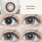 Popxstar 2PCS/Pair Big Lenses Pearl Series Color Contact Lenses For Eyes Blue Purple Pink Black Gray Beauty Pupils 14.5mm Lenses