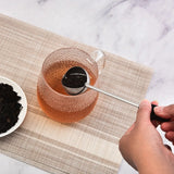 Popxstar  1pcs 304 Stainless Steel Rotating Tea Ball Infuser Long Handle Tea Strainer for Home Use, Safe Material for Household Use