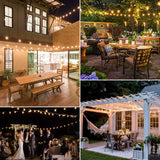 Popxstar 15M 30M ST38 LED String Light Waterproof Patio Light Indoor/Outdoor Christmas Fairy Light LED Wedding Decoration For House Garde