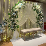 Popxstar 100cm DIY Wedding Flower Wall Decor Arrangement Supplies Silk Peony Rose Artificial Flower Row Decoration Wedding Arch Backdrop