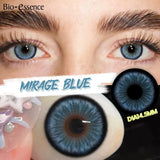 Popxstar  1 Pair Colored Contact Lenses with Prescription Natural Look Myopia Lenses 0~-6.00 Green Lenses Brown Contact Lenses