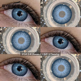 1Pair Fashion Color Contact Lenses Natural Brown Lenses Blue Contacts Grey Eyes Pupils Lens Yearly Colorful Eyes Lenses