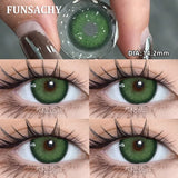 Popxstar  Korea Colorful Contact Lenses Grey Beautiful Pupil Soft Lenses Eye Makeup Blue Lenses Yearly Cosmetics Color EYe